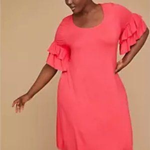 NWT Lane Bryant flutter sleeve dress - 22/24